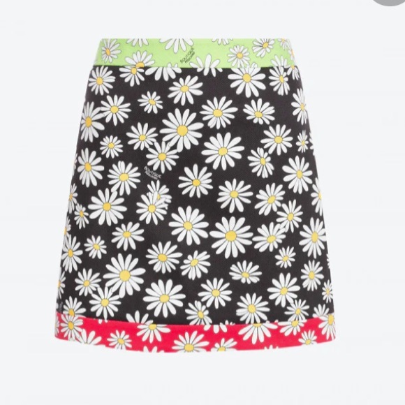 PIQUE MINI SKIRT DAISY PATCHWORK IN MULTICOLOURED - Picture 1 of 3